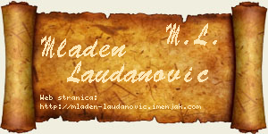 Mladen Laudanović vizit kartica
